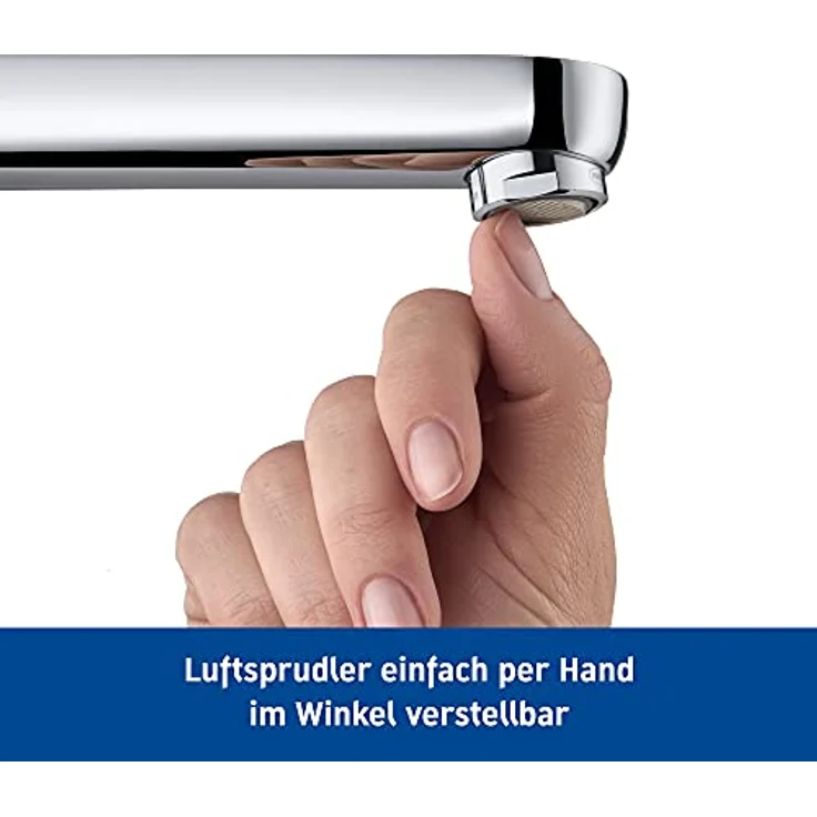 Duravit B.2 Waschtischarmatur, Größe M (Auslauf Höhe 106,5 mm), Wasserhahn Bad, Waschbecken Armatur mit Keramikkartusche, Chrom – Bild 4