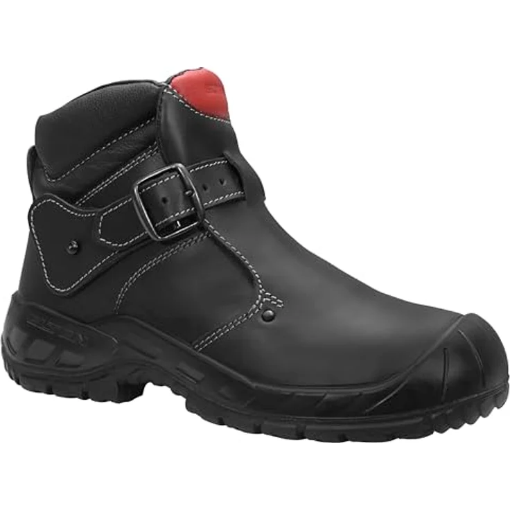 Elten CARL II, Sicherheitsschweisserstiefel S3, Gr. 46, schwarz, Rindleder, hitzebeständig, Stahlkappe, rutschfeste GUMMI/PU-Sohle – Bild 1