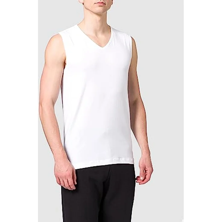 Schiesser Herren Unterhemd im Doppelpack, 95% Organic Cotton, Rundhalsausschnitt, Weiss, Größe L – Bild 4