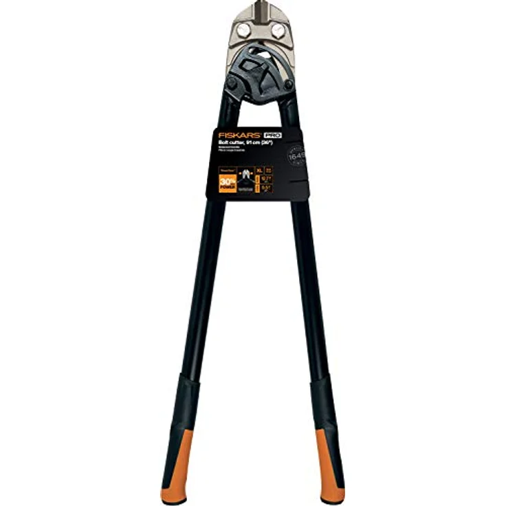 Fiskars Bolzenschneider, Bis zu 30% mehr Kraft, Länge 91 cm, Stahl-Kunststoff, Schwarz-Orange, PowerGear, 1027216 – Bild 8