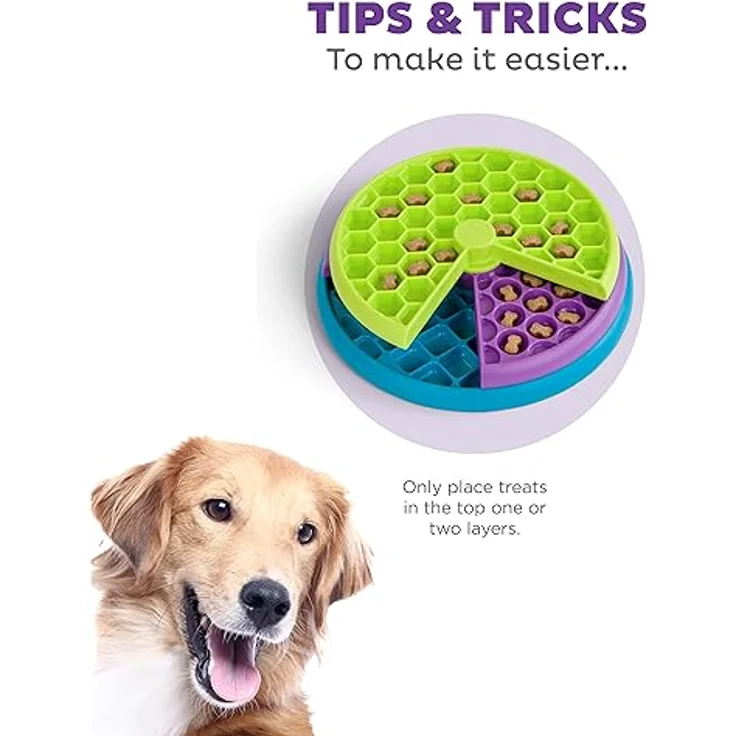 Outward Hound Nina Ottosson Lickin' Layers - Interaktives Intelligenzspielzeug für Hunde - für langsamere Fressgeschwindigkeit – Bild 4