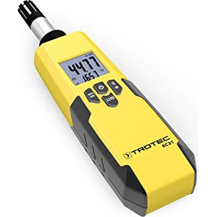 TROTEC Thermohygrometer BC21 relative Luftfeuchtigkeit Lufttemperatur Taupunkt- und Feuchtkugeltemperatur Messbereich -30°C bis 60°C und 0 bis 100% r.F. Duale Messwertanzeige Abschaltautomatik – Bild 2