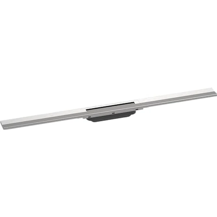 hansgrohe Fertigset Duschrinne RainDrain Flex, Abflussrinne 900mm, Bodenablauf Dusche kürzbar, Edelstahl gebürstet – Bild 1