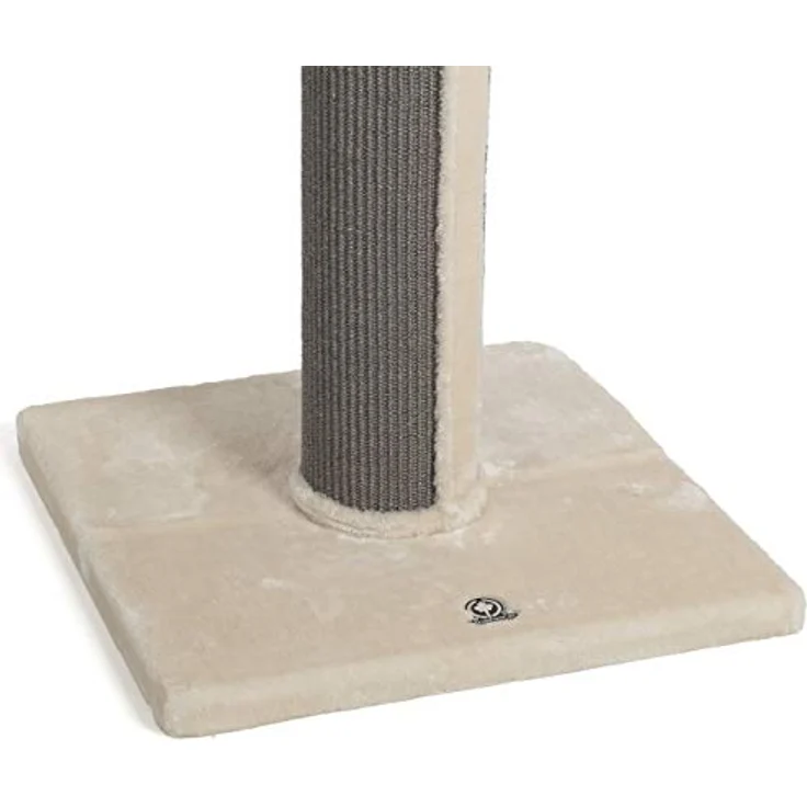 CanadianCat Company | Kratzbaum Residenz XXL Katzenbaum große Katzen, sehr stabil, ⌀ 18 cm Kratzsäule, Kratzsäule mit Sisal, 60 x 60 x 90 cm, beige/anthrazit – Bild 4