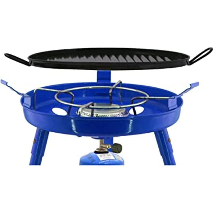 3in1 Camping Gasgrill Gaskocher Campingkocher Herd Gasherd Kochfeld Kocher Grill – Bild 7