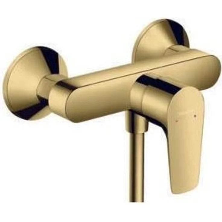 hansgrohe Badarmatur Talis E Brausenmischer Aufputz (polished gold optic) – Bild 1