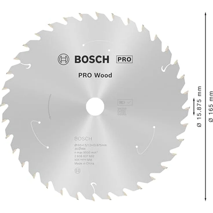 Bosch Professional Kreissägeblatt Standard for Wood (Holz, 165 x 15,875 x 1,5 mm, 36 Zähne, Zubehör Akku Kreissäge) – Bild 3
