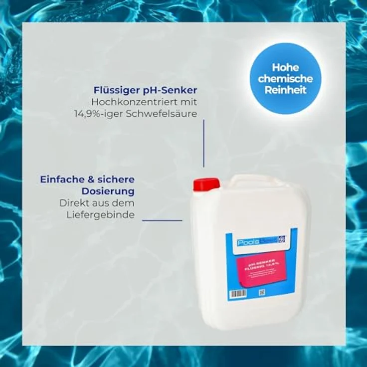 11 kg - PoolsBest® pH-Senker flüssig 14,9%ig – Bild 3