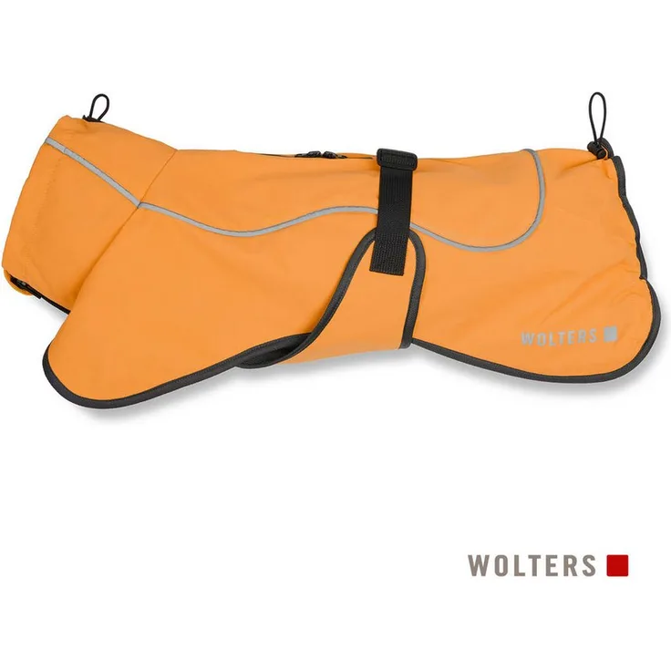 Wolters Hundemantel Cape Drizzle, wasserdichte Ganzjahresjacke mit reflektierenden Details, in Magenta und Orange, verschiedene Größen