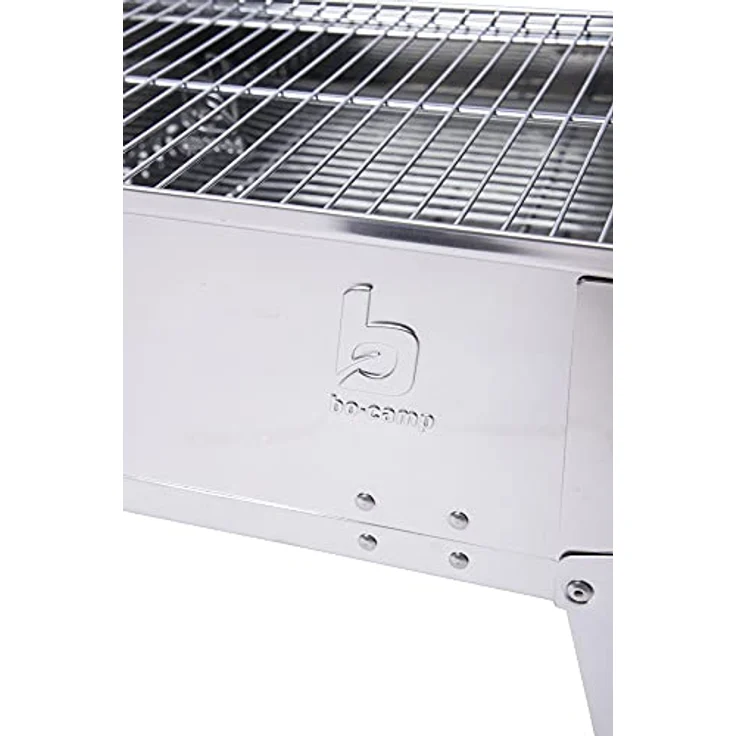 Bo-Camp Compact Deluxe Edelstahl Grill, Silber, 33 x 22,5 x 27,5 cm – Bild 3