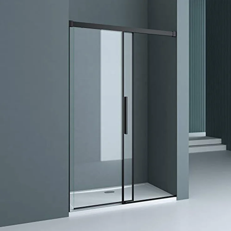 doporro Nischentür Ter12 100x195cm Duschtür ESG-Sicherheitsglas Nischentür Soft-Close Klarglas inkl. Nano-Beschichtung – Bild 3