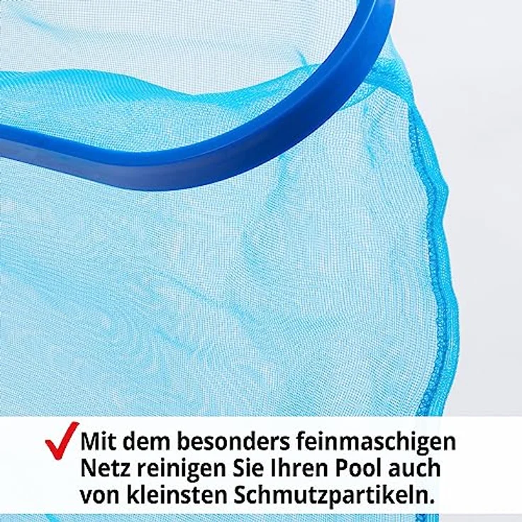 HECHT Pool Kescher 060308 mit Teleskopstange, Aluminium, 1,9 m - 3,6 m ausziehbar, 39,5 x 14,5 cm Netz, ideal für große Pools – Bild 4