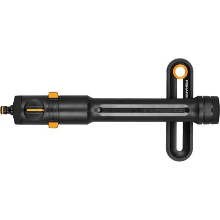Fiskars Comfort Oszillierender Regner S–M, inkl. herausnehmbarem Filter und Düsenreinigungswerkzeug, Sprinkler für 150-300 m², Schwarz/Orange – Bild 5