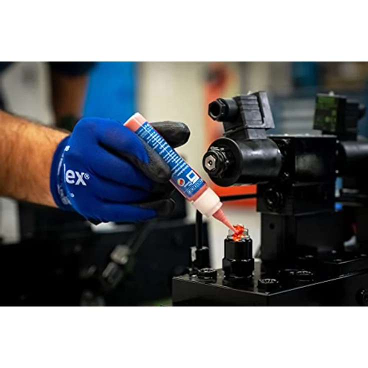 WEICON Schrauben-Sicherungs-Lack 30 g, schnelltrocknend, rot, lösbare Sicherung für Schraubverbindungen – Bild 2