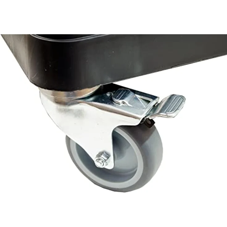 Qbrick SYSTEMS TWO Transportwagen, Transportplattform 595 x 395 x 175 mm, max. Tragkraft 100 kg, schwarz – Bild 4
