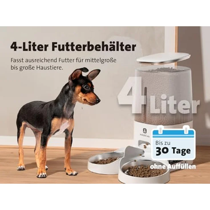 Molly&Cody LUCKY automatischer Futterspender für Haustiere, 4 l mit individueller Fütterungsprogrammierung – Bild 5