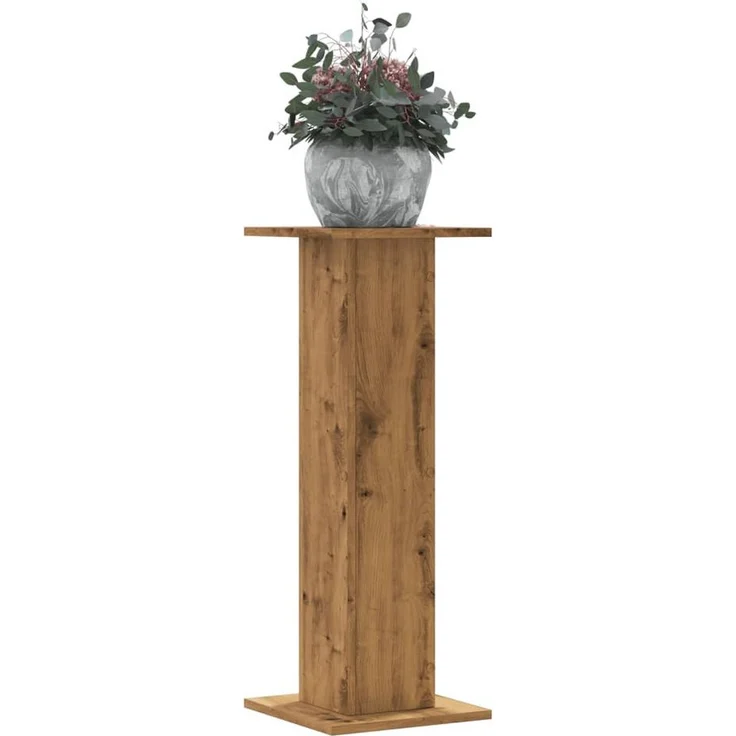 vidaXL Blumenständer Pflanzenständer 2 Stk Artisan-Eiche 30x30x80 cm Spanplat – Bild 1