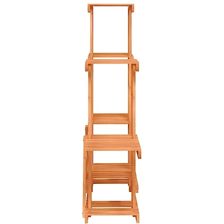 vidaXL Blumenständer 95x25x96 cm Massivholz Tanne - Robustes Pflanzenregal für Balkon und Terrasse – Bild 5