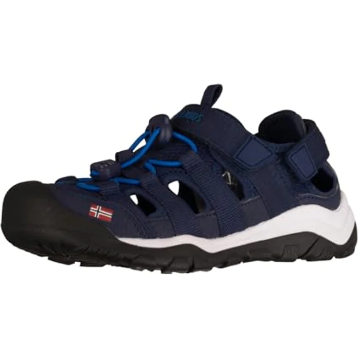 Trollkids Kid's Kristiansand Sandal XT, Sicherheitssandalen für Jungen, mit EVA-Sohle und Klettverschluss, Blau, Größe 34 – Bild 4