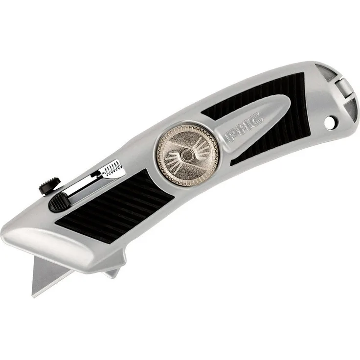 Berger & Schröter E13301-9 PHC QBAR, vollautomatisches Sicherheitsmesser mit Smart-Retract Klinge und ergonomischem Aluminium-Gehäuse