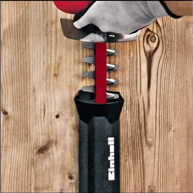 Einhell Elektro-Heckenschere GC-EH 6055-1 (600 W, 2.800 Schnitte-Min., Schnittgutsammler, Kabelzugentlastung, Zusatzhandgriff, Softgrip, Zweihand-Sicherheitsschalter) – Bild 4