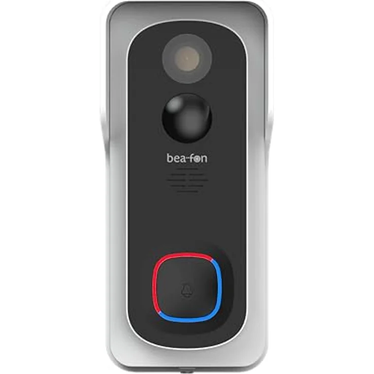 Beafon, Smart Home, Visitor 2V, Outdoor Videotürklingel mit Glocke und Winkel, Türklingel kabellos, Kamera Full HD 3 MP, 2,4G WiFi, Schutzklasse IP 54, autom. Alarmauslöser, Echtzeitvideos, – Bild 1