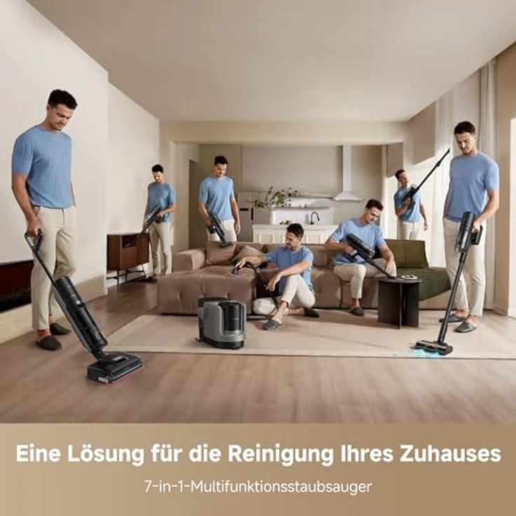 dreame H15 Mix 7-in-1 Nass- und Trockensauger, KI-Roboterarm, 23.000 Pa Saugkraft, intelligente Dosierung, flaches Design – Bild 2