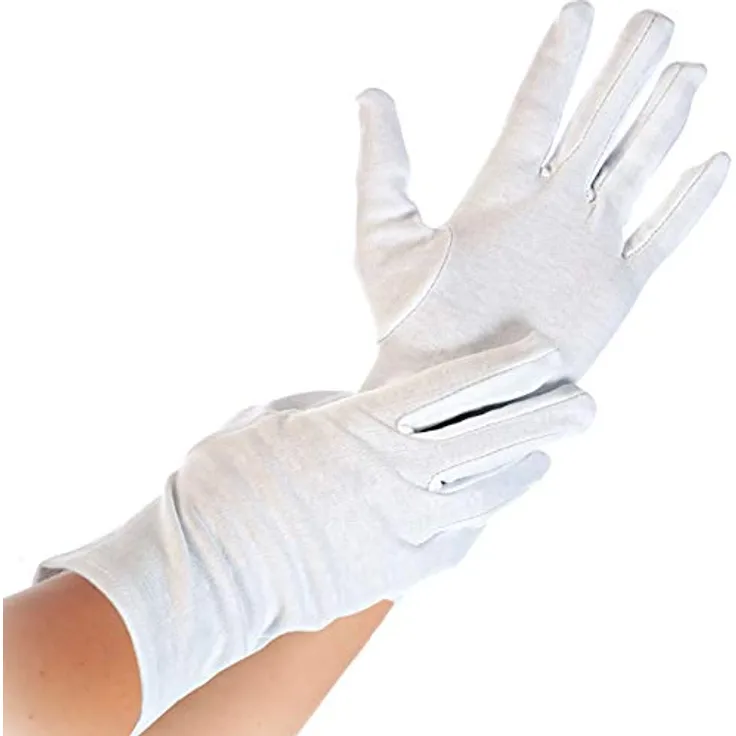HygoStar Baumwoll-Handschuh Blanc XL 26cm weiß VE=12 Paar