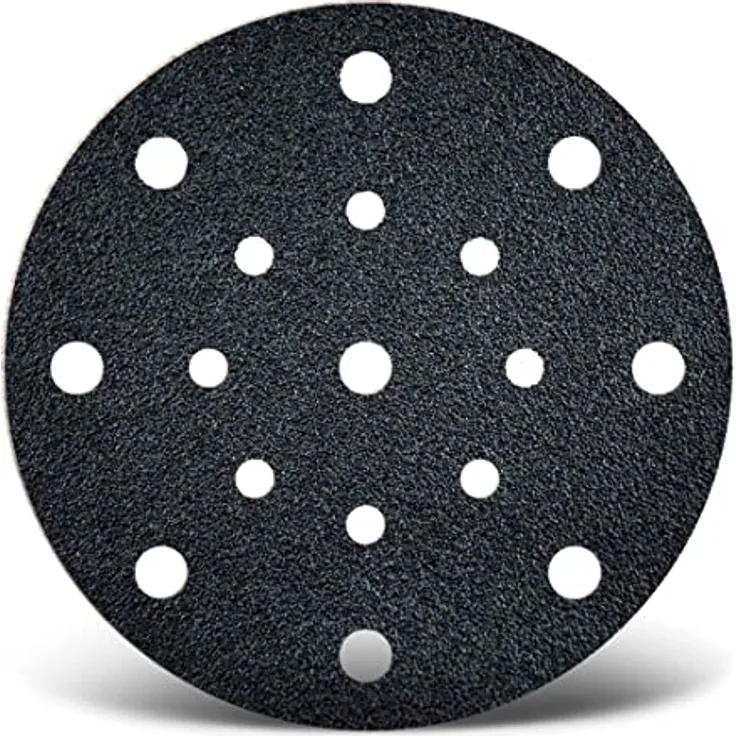 MENZER Black Klett-Schleifscheiben, 150 mm, 17-Loch, f. Exzenterschleifer, Siliciumcarbid (25 Stk.) K36