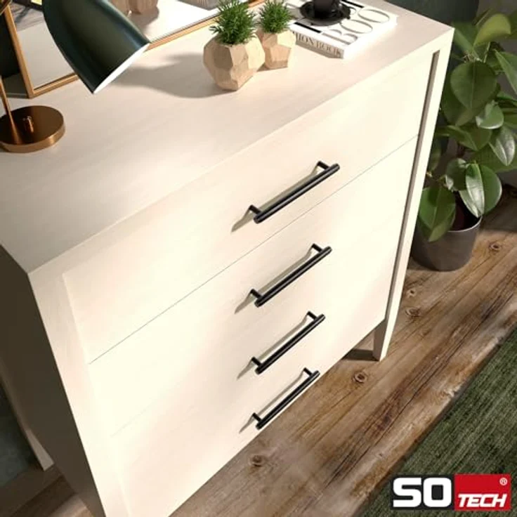 SOTECH Möbelgriff BLACKLINE VIII BA 96 mm schwarz matt aus Aluminium – Bild 3