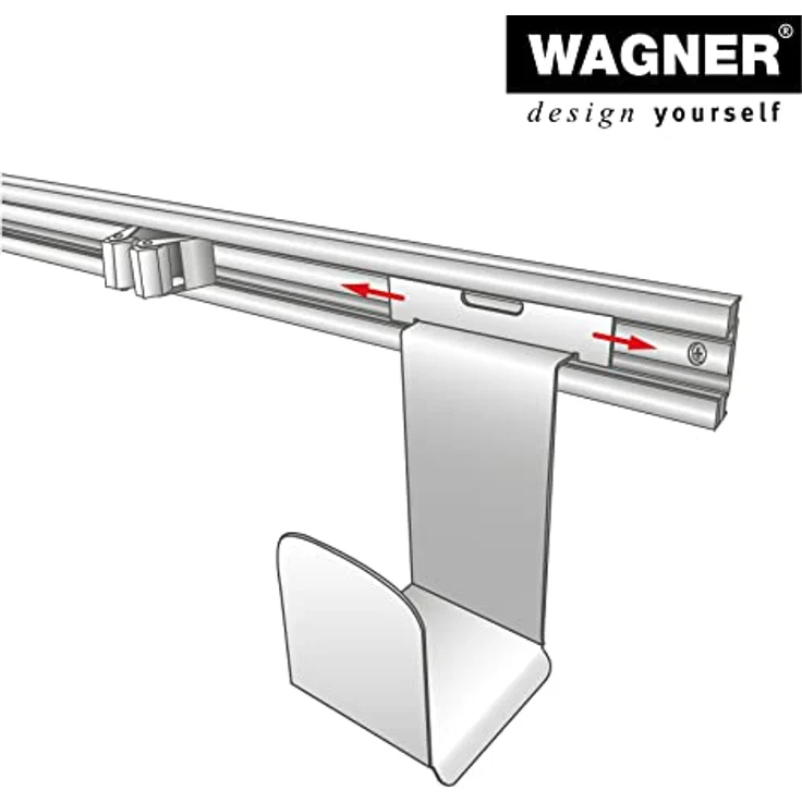 Wagner System Schlauchhalterung EH 2056, pulverbeschichteter Stahl für Gartenschläuche und Kabel, 12,7 x 10,3 x 24,5 cm – Bild 3