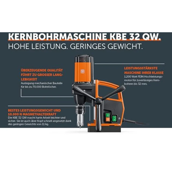 Fein Eco-Magnet-Kernbohrmaschine bis 32 mm | KBE 32 QW| 72709561000 – Bild 6