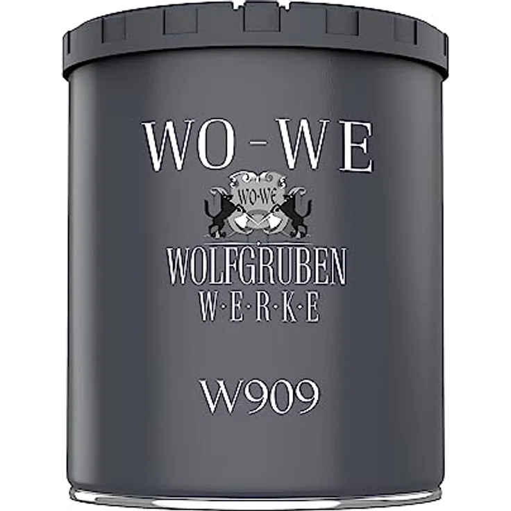 WO-WE Metallschutzlack W909 4in1, MATT Silbergrau, 750ml - Rostschutz, Grundierung und dekorativer Anstrich, strapazierfähig und wetterfest