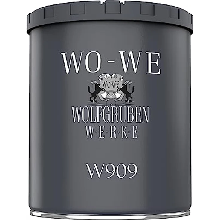WO-WE Metallschutzlack W909, 4in1 Metalllack in Anthrazitgrau, 750ml - matt, Rostschutz, für innen und außen, hohe Haftung, strapazierfähig – Bild 1