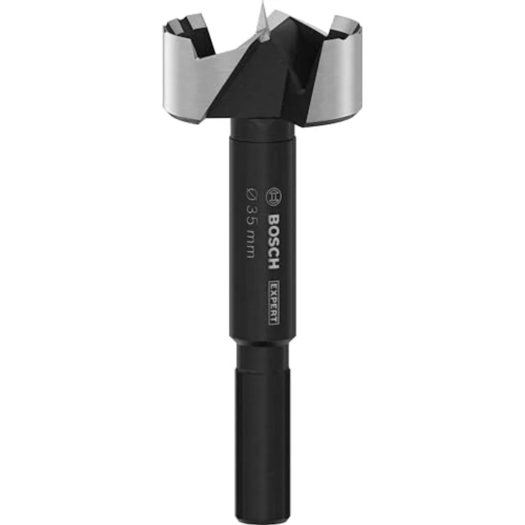 Bosch Forstnerbohrer Expert Wood Ø 35 mm, gewellte Spitze für präzise Löcher in Hartholz und Weichholz, Schwarz – Bild 1