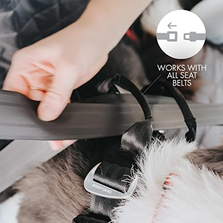 EzyDog Sicherheitsgeschirr Hund - Drive Crash-Getestet Hundegeschirr - Bestes Hundegeschirr fürs Auto - Sicherheitsgurt für Hunde im Auto (M, Schwarz) – Bild 4