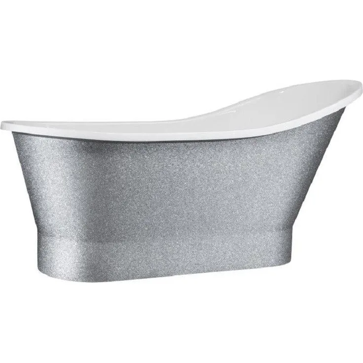JVmoebel Freistehende Badewanne, Silber, komfortables Design, 1-tlg, Made in Europa