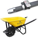 BAMATO MTR-150 elektrische Schubkarre, 500W Elektromotor, Tragkraft 150 kg, 75 Liter Fassungsvermögen, stufenlos regelbare Geschwindigkeit, inklusive Ladegerät