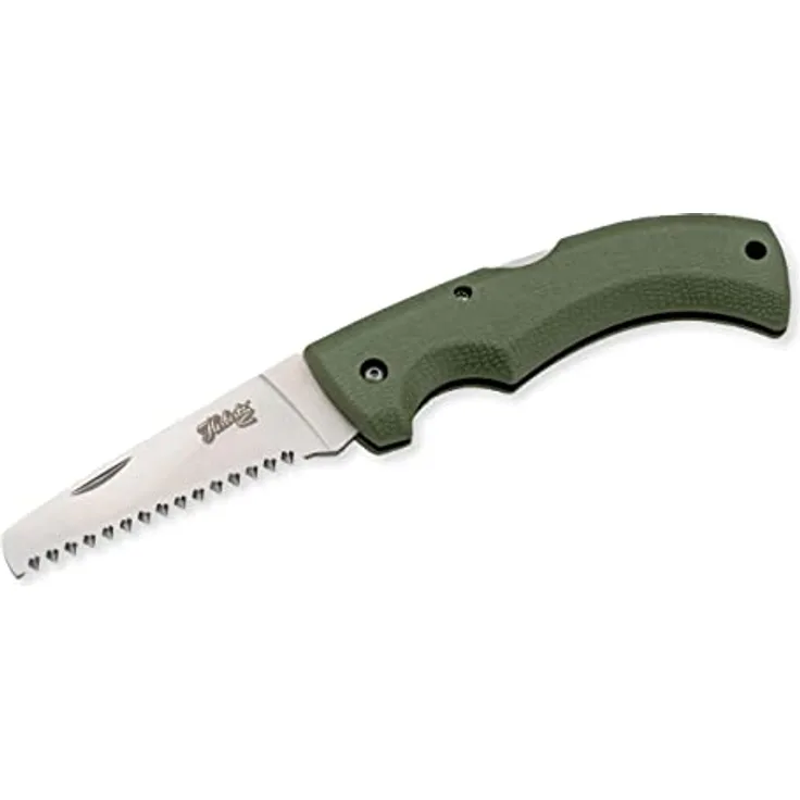 Herbertz Klappsäge aus rostfreiem 3Cr13 Stahl, robuste Back-Lock Arretierung, 21.6 cm, Outdoor-Handsäge für Garten, Camping oder Wandern