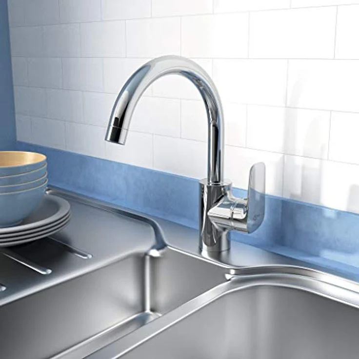 Ideal Standard B1727AA Küchenarmatur, chrom, mit schwenkbarem Auslauf und EKO Kartusche – Bild 2