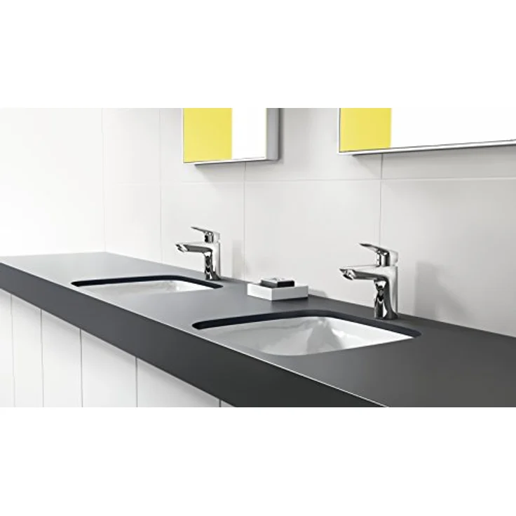 hansgrohe Logis 100 Spültischarmatur, chrom, mit Zugstangen-Ablaufgarnitur und 5 l/min Durchflussmenge – Bild 3