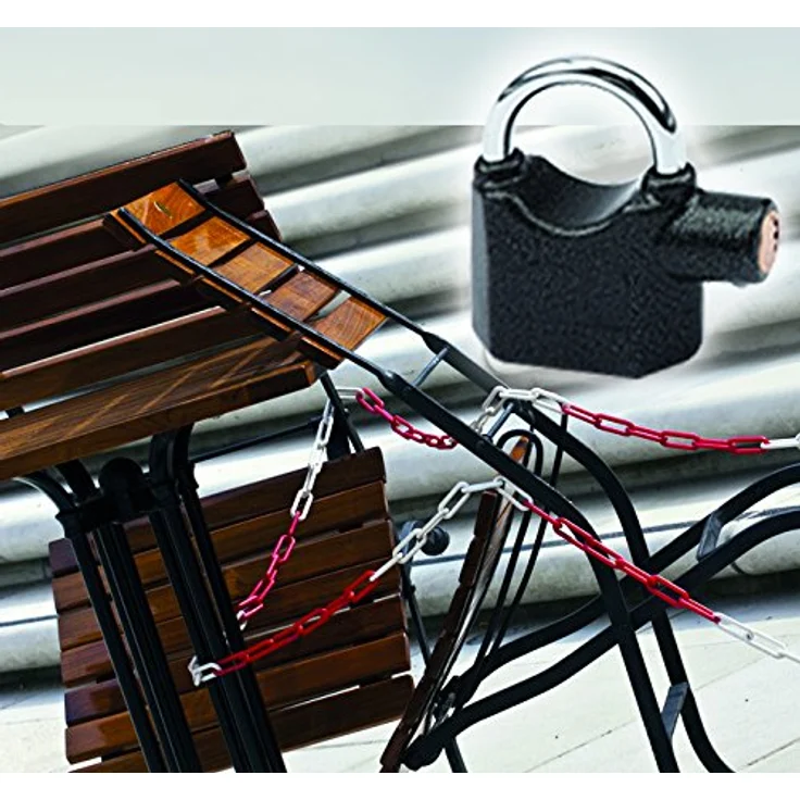 Olympia 5922 Vorhängeschloss 95mm mit Sirene Anthrazit – Bild 2