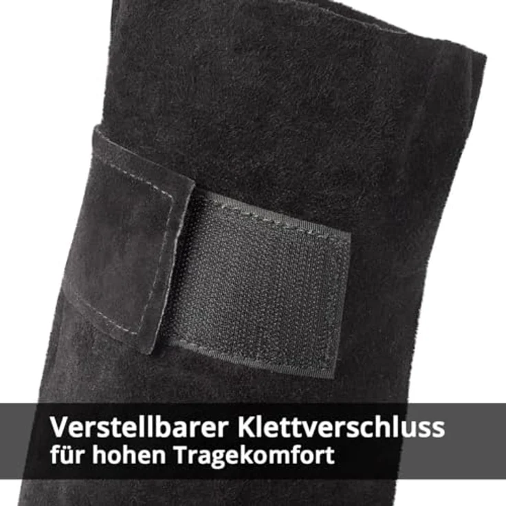 STAHLWERK Schweißerärmel, Leder Schweißerarmschutz, hitzebeständig und abriebfest, individuell anpassbar – Bild 5