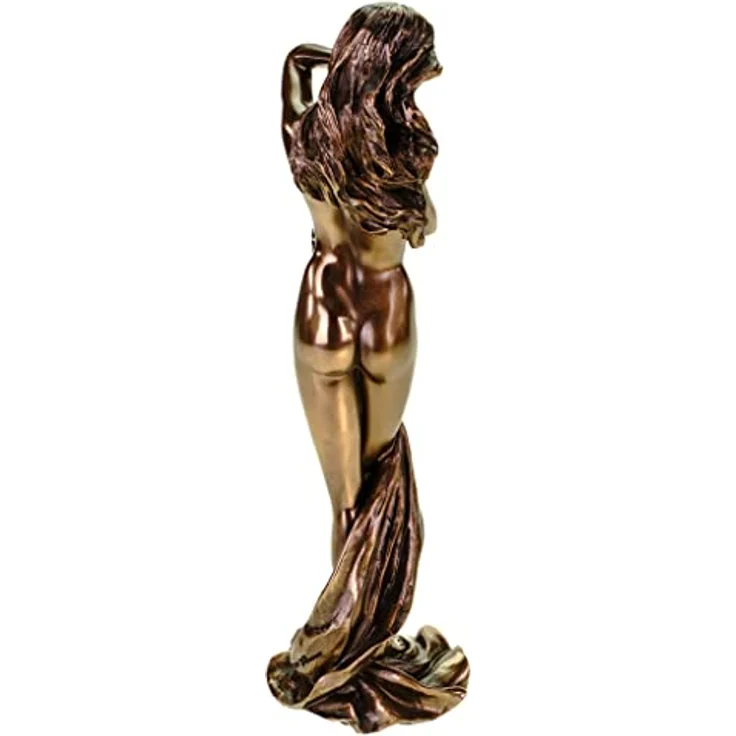 Weiblicher Akt Frau läßt ihr Tuch langsam runtersinken Figur Skulptur – Bild 8