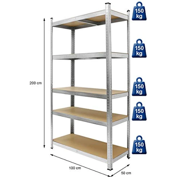 Werkstattregal 200 x 100 x 50 cm – Bild 4