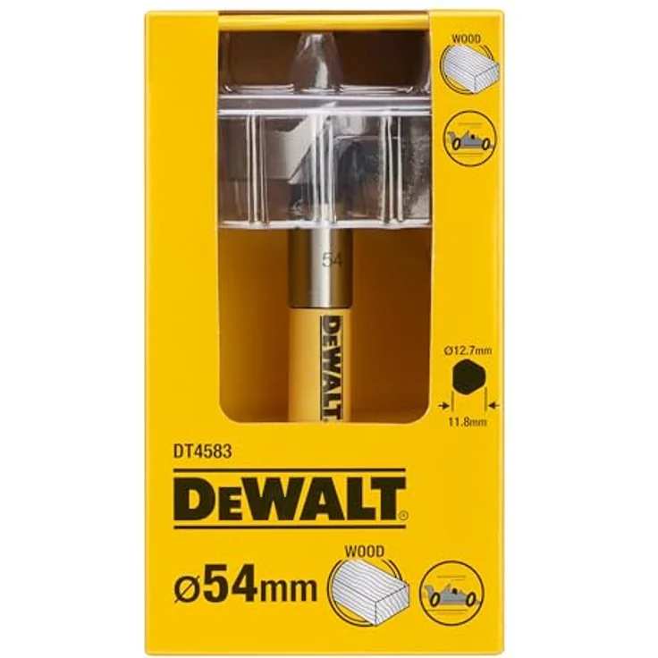 Dewalt Rapid-Holzbohrer 54 mm, extra scharf mit aggressiver Zentrierspitze für schnelle Bohrungen – Bild 2
