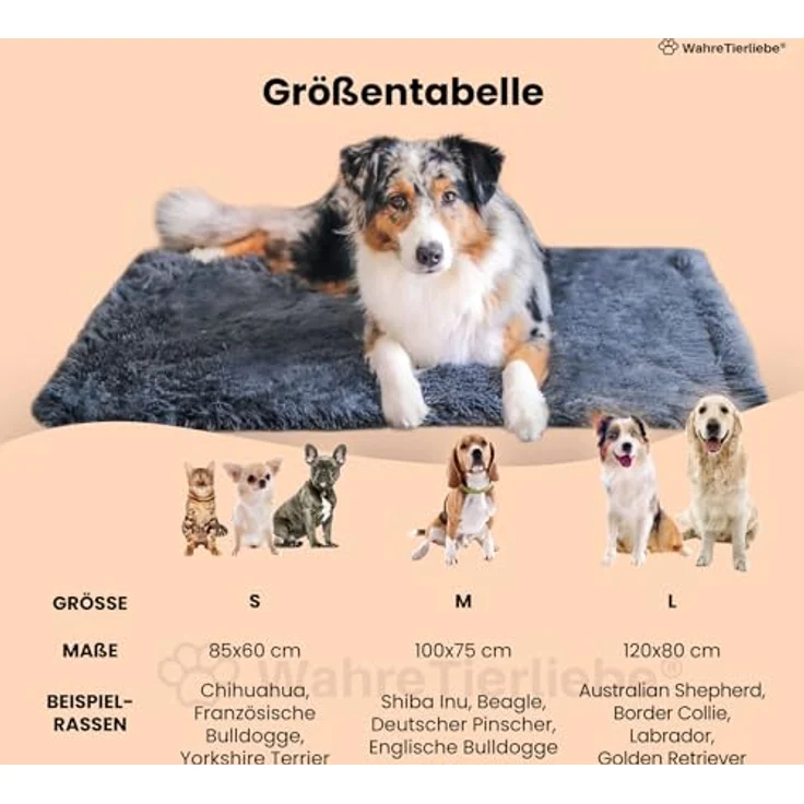 Fluffy Premium Kuscheldecke für Hunde | Waschbar (40°) und trocknergeeignet (30°), kuschelige Wohlfühlgarantie für deine Liebsten, vielseitige Hundedecken und Katzendecken, hundekuscheldecken – Bild 5
