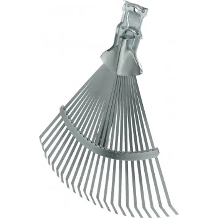 Triuso Fächerbesen "Profi" ohne Stiel 22 flache Zinken- B=30-48cm Laubbesen Rechen Laubrechen Drahtbesen