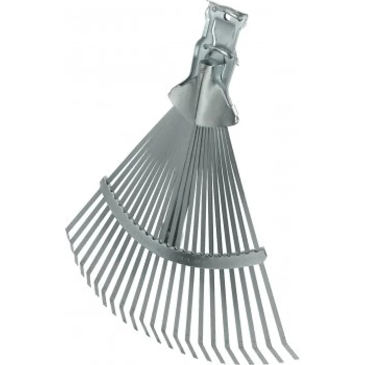Triuso Fächerbesen "Profi" ohne Stiel 22 flache Zinken- B=30-48cm Laubbesen Rechen Laubrechen Drahtbesen