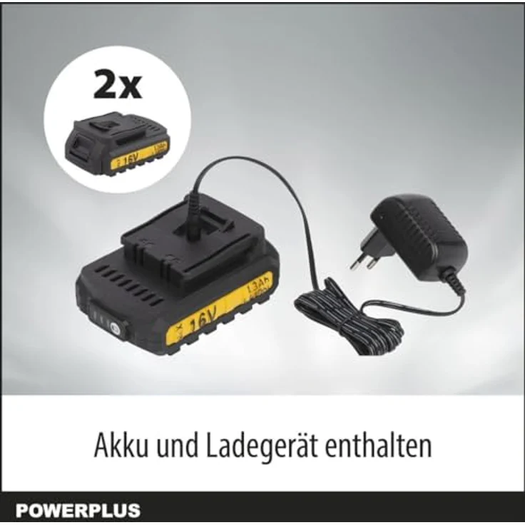 Powerplus Bohrschrauber 16V Li-Ion 2 Akku, mit LED-Arbeitsleuchte und Schnellstopp – Bild 7